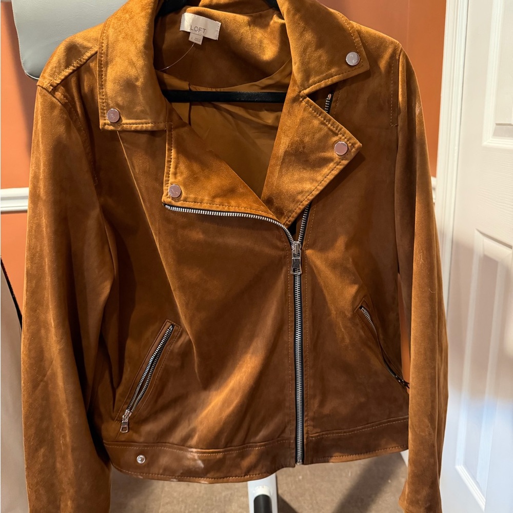 LOFT Women's Tan Suede Jacket